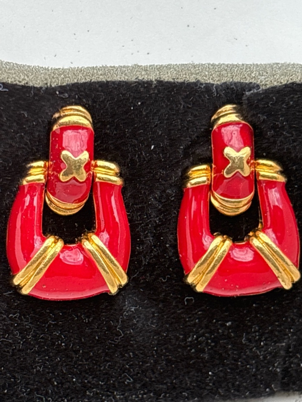 Deadstock Vintage Avon Doorknocker Earrings - Women Jewelry